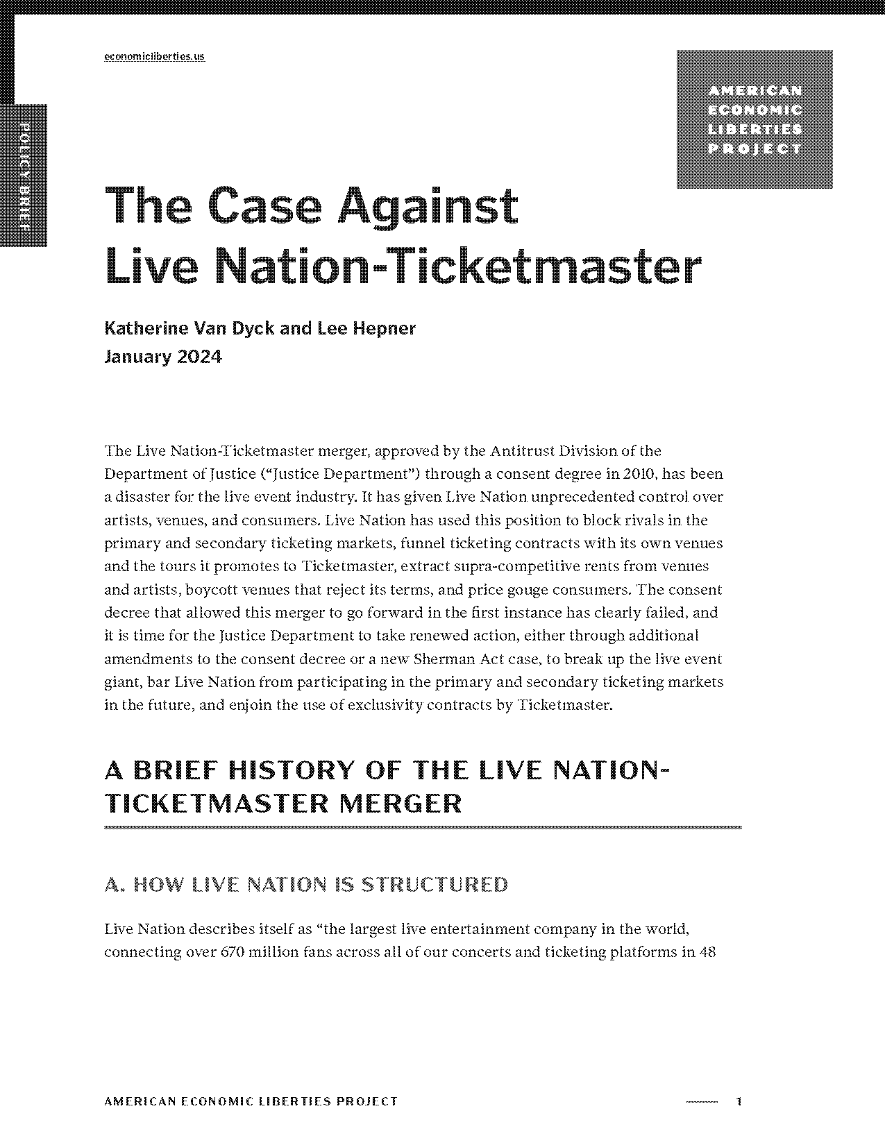 live nation financial report