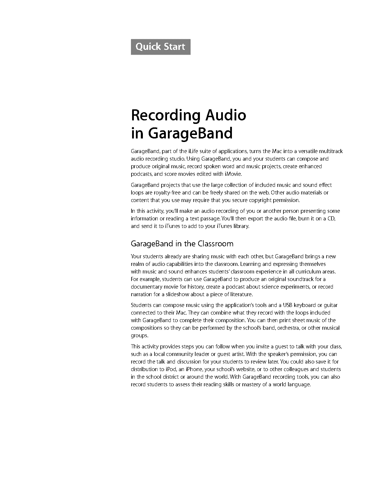 audio recording internal mac