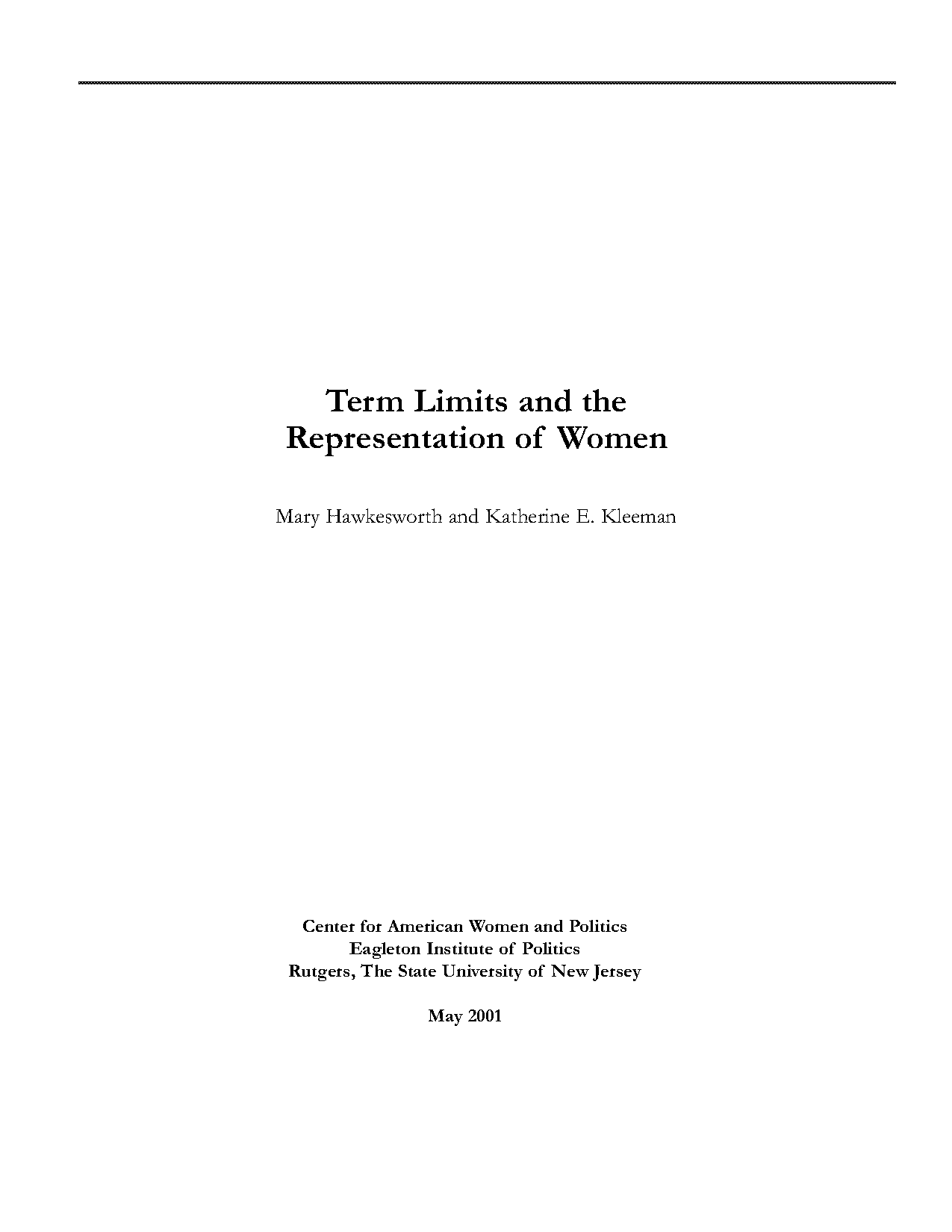 when were presidential term limits implemented