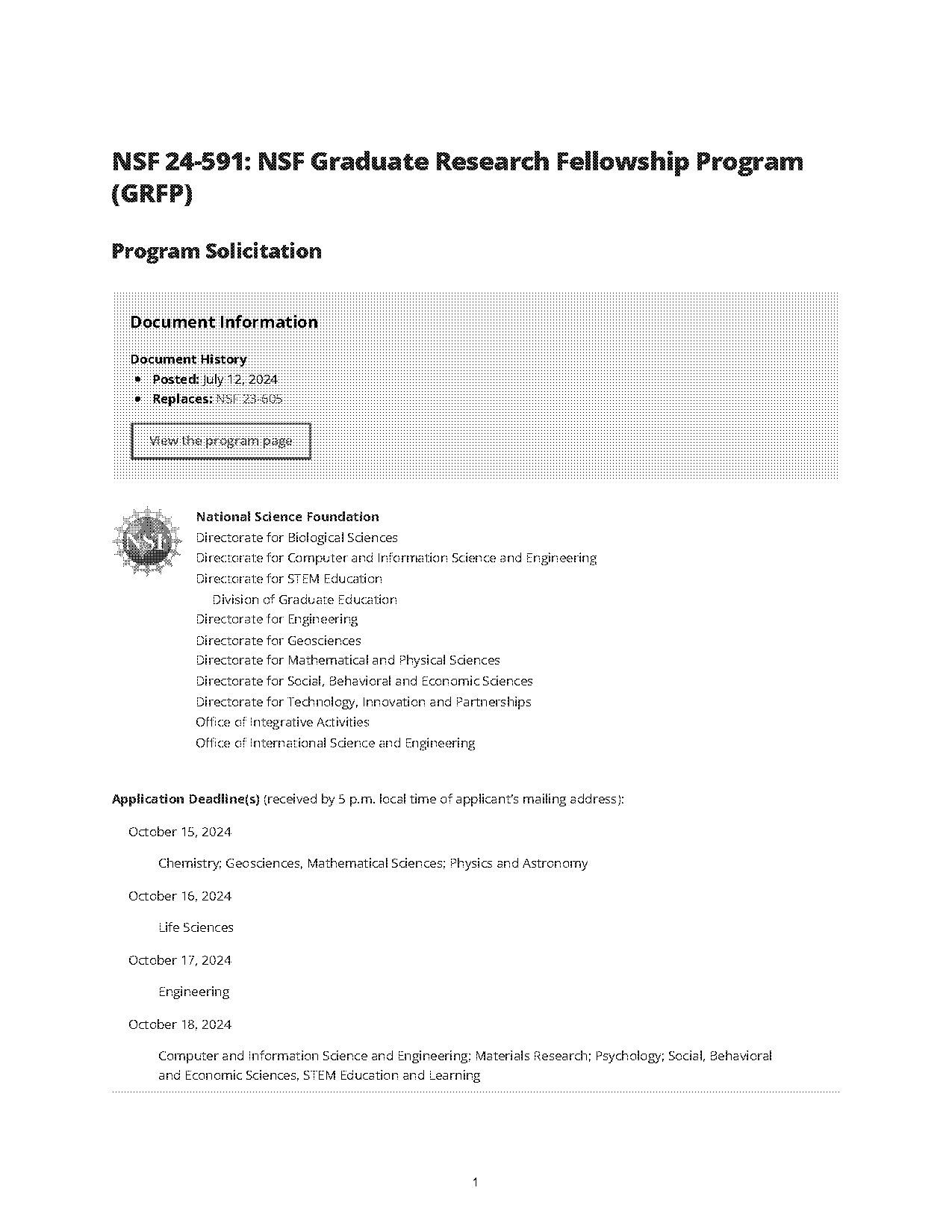 graduate research plan statement nsf example