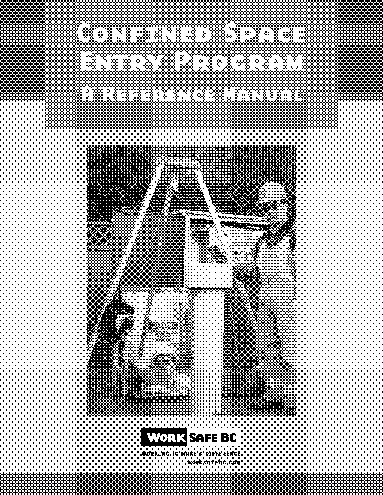 confined space entry program a reference manual