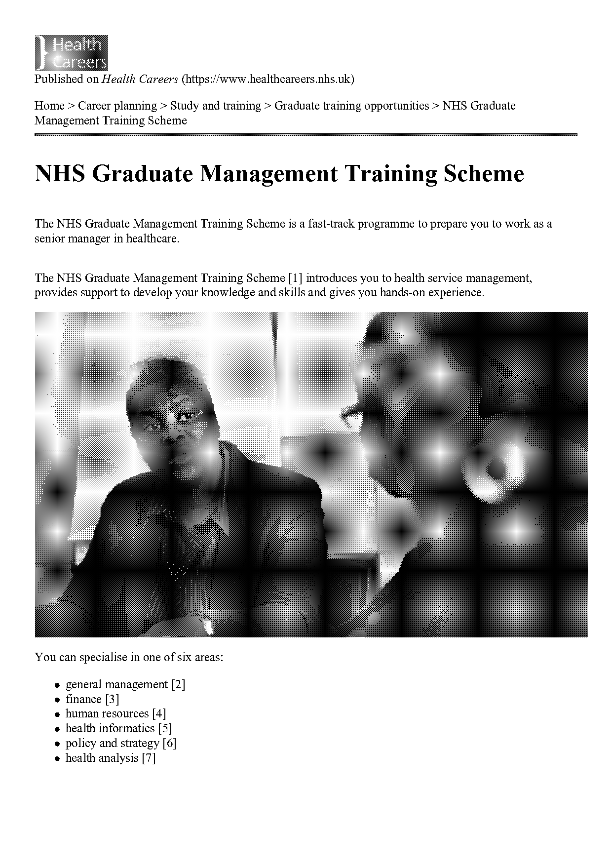 nhs graduate training scheme salary