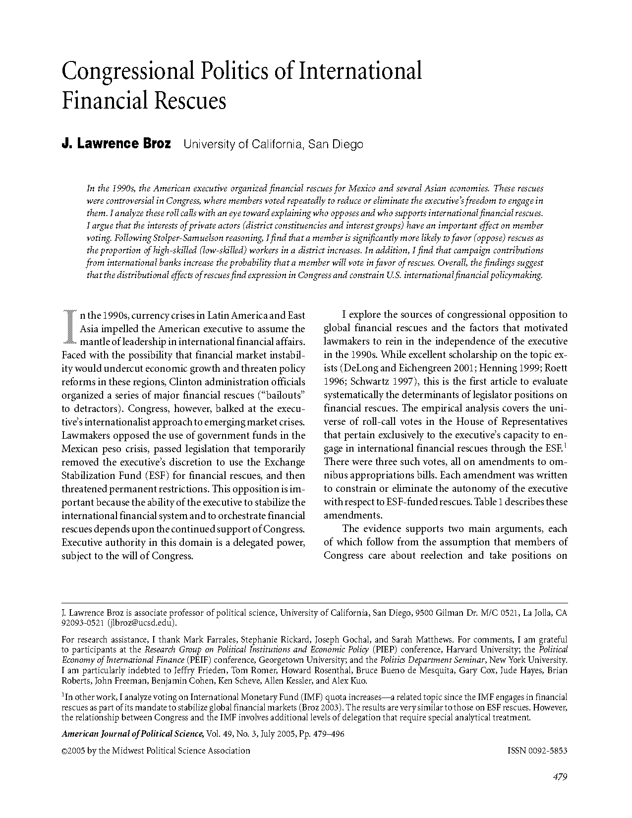 cato handbook for congress international financial crises and the imf