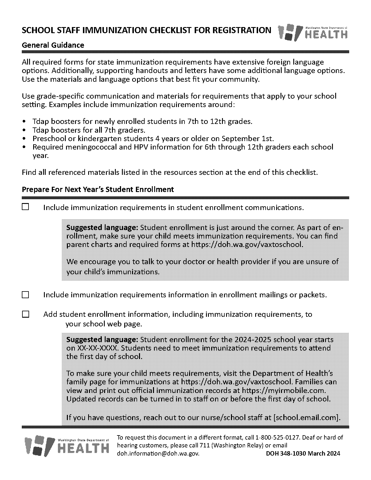 vaccination questionnaire for employees