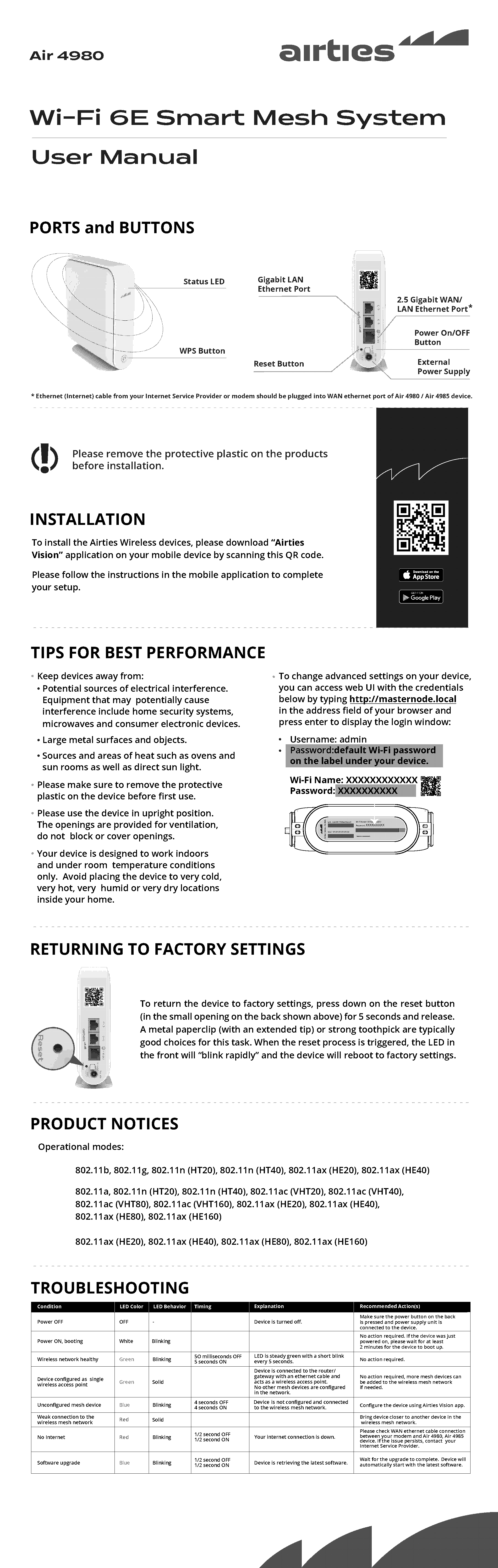 air tie wifi extender manual