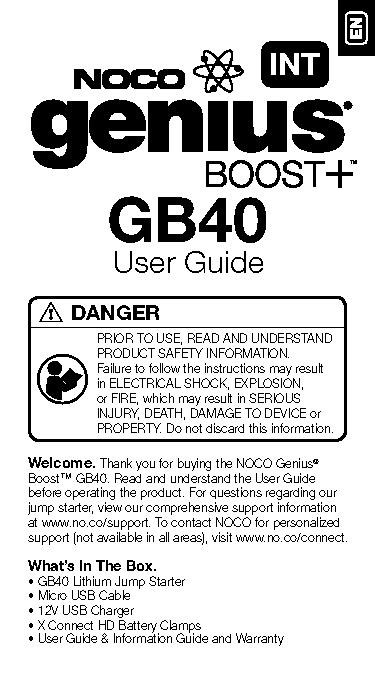 noco genius user guide