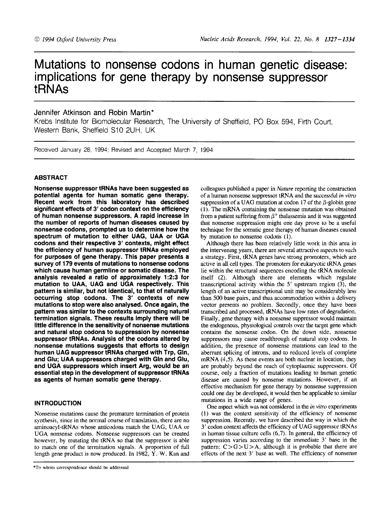 early termination of protein synthesis