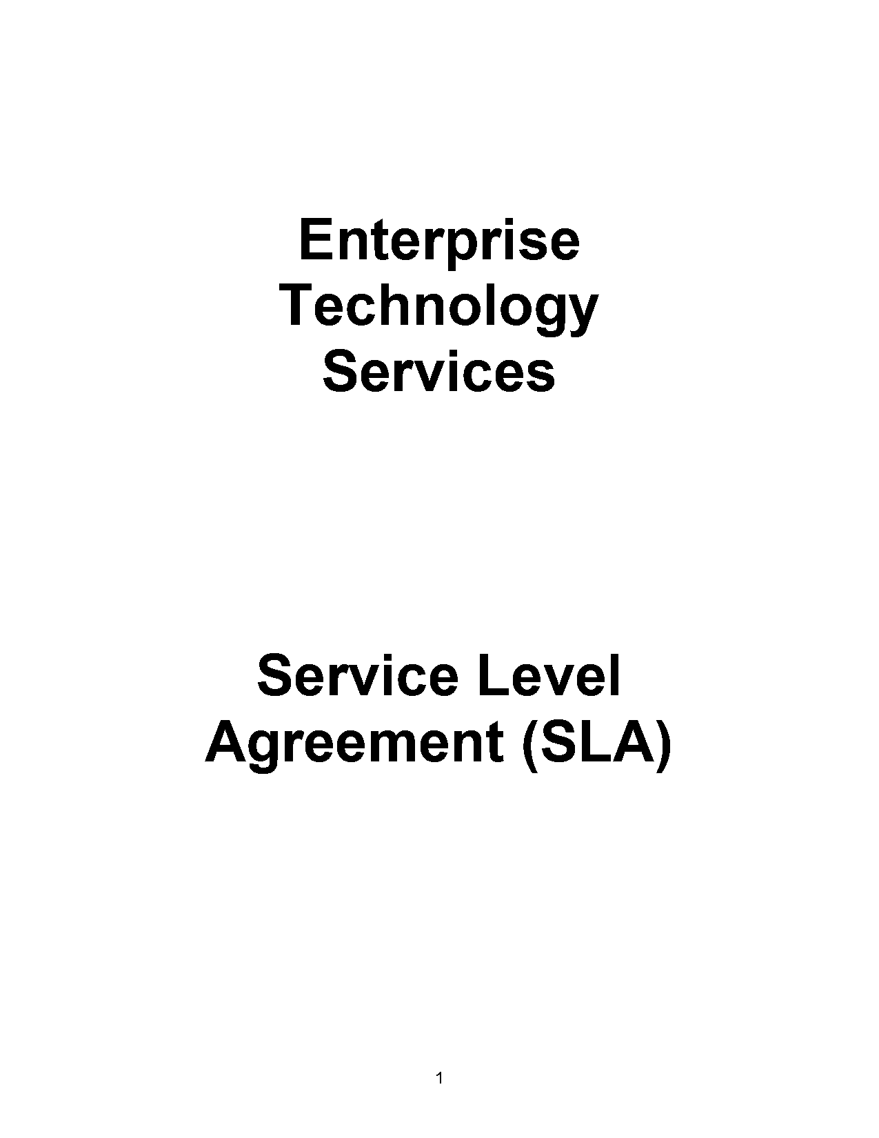 service level agreement review process