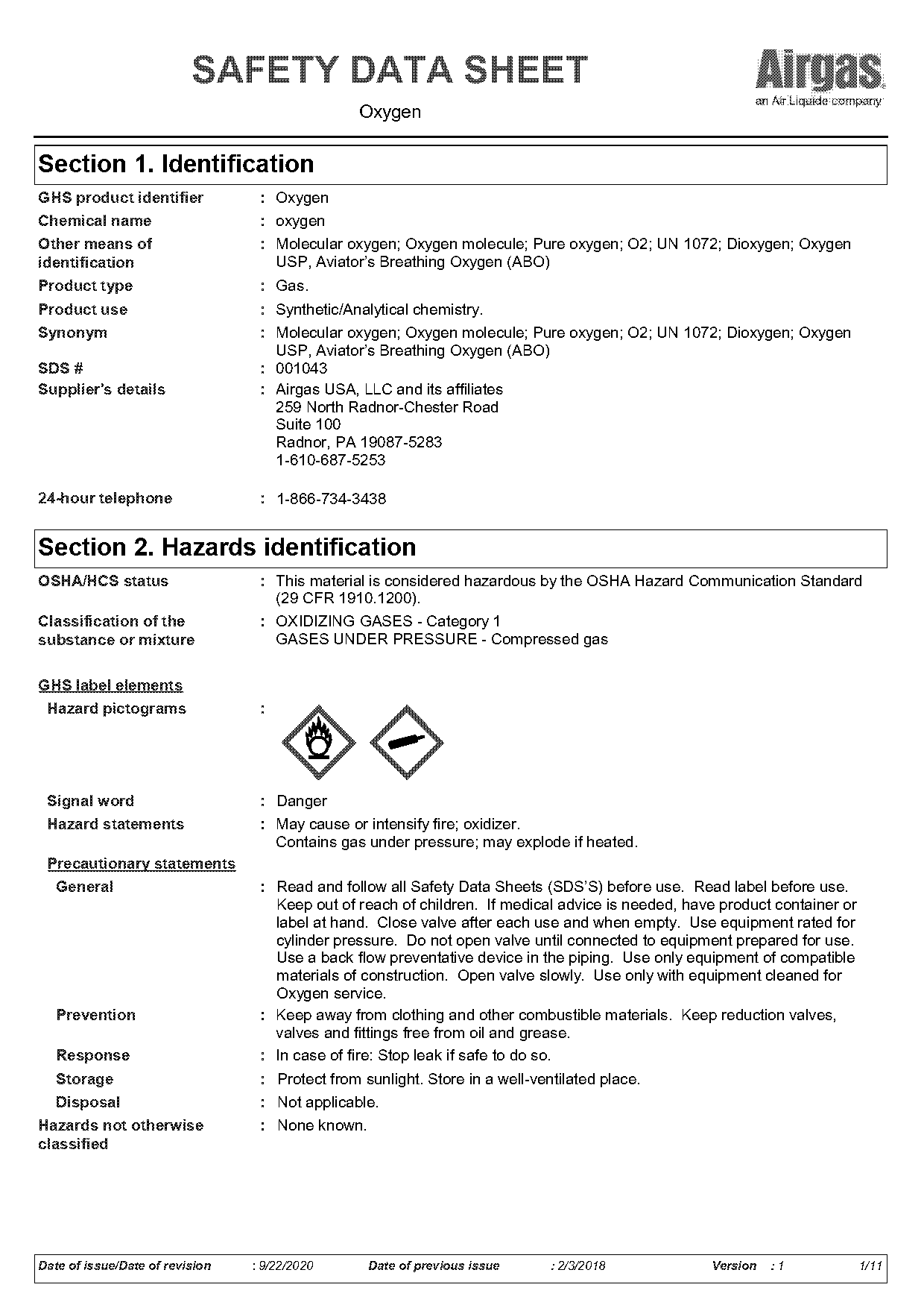 chemical and physical properties of molecular oxygen