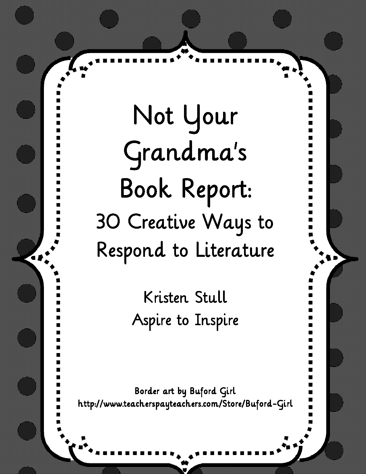 a picture of a book report