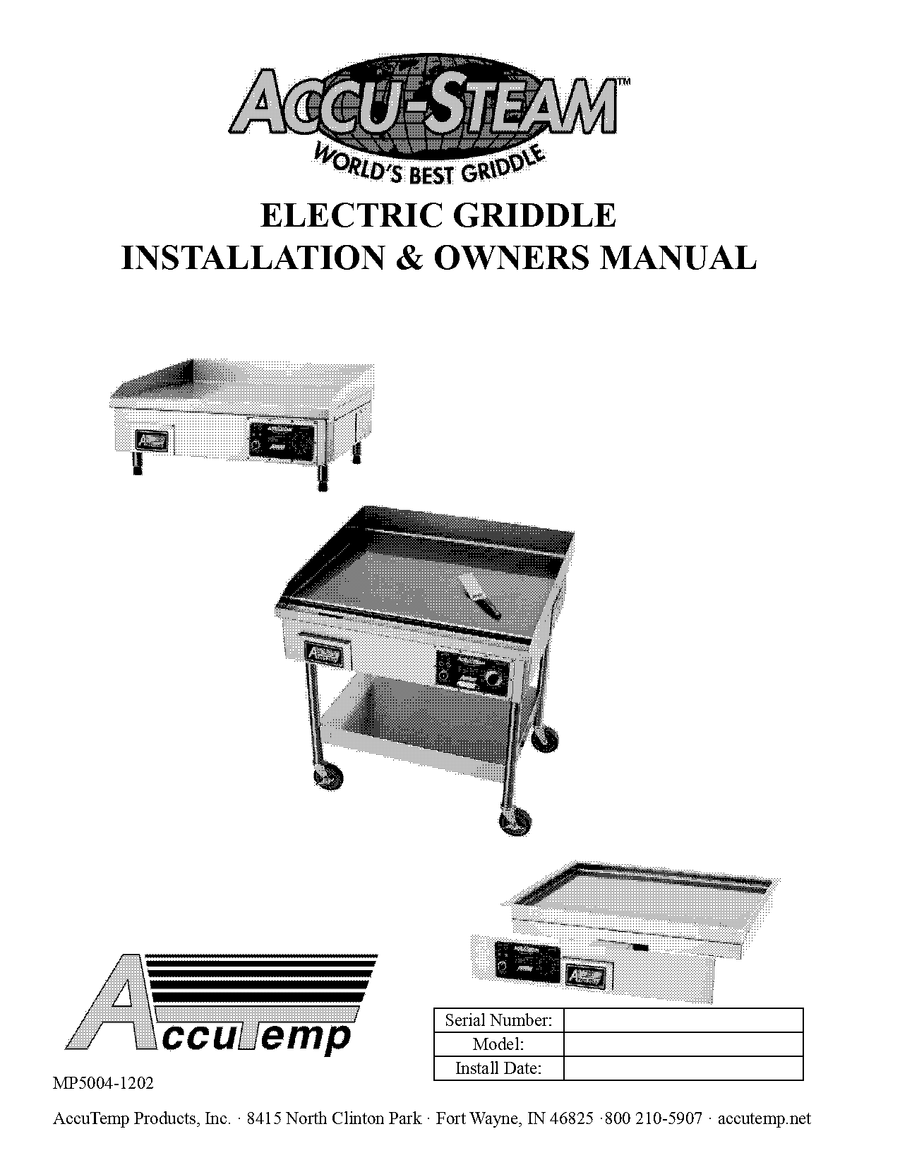 accutemp heater digital control manual