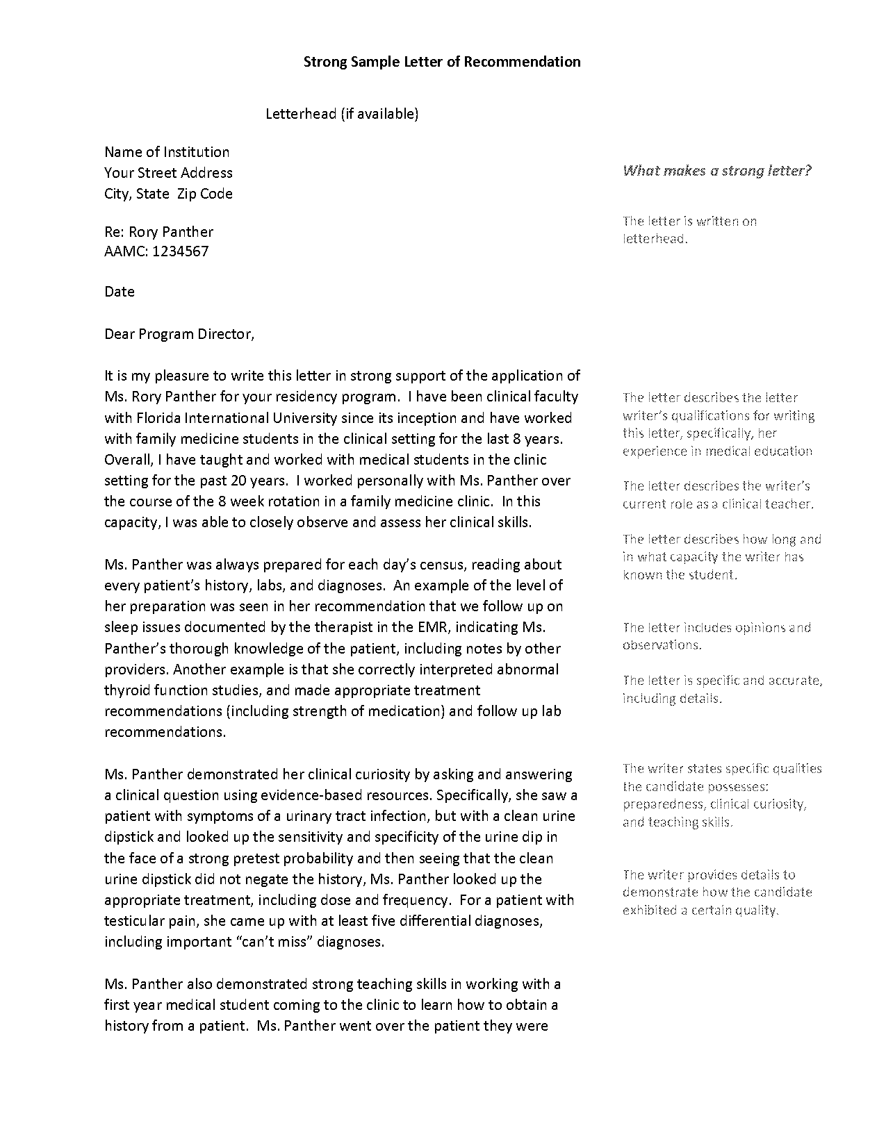 letter of recommendation template for colleague