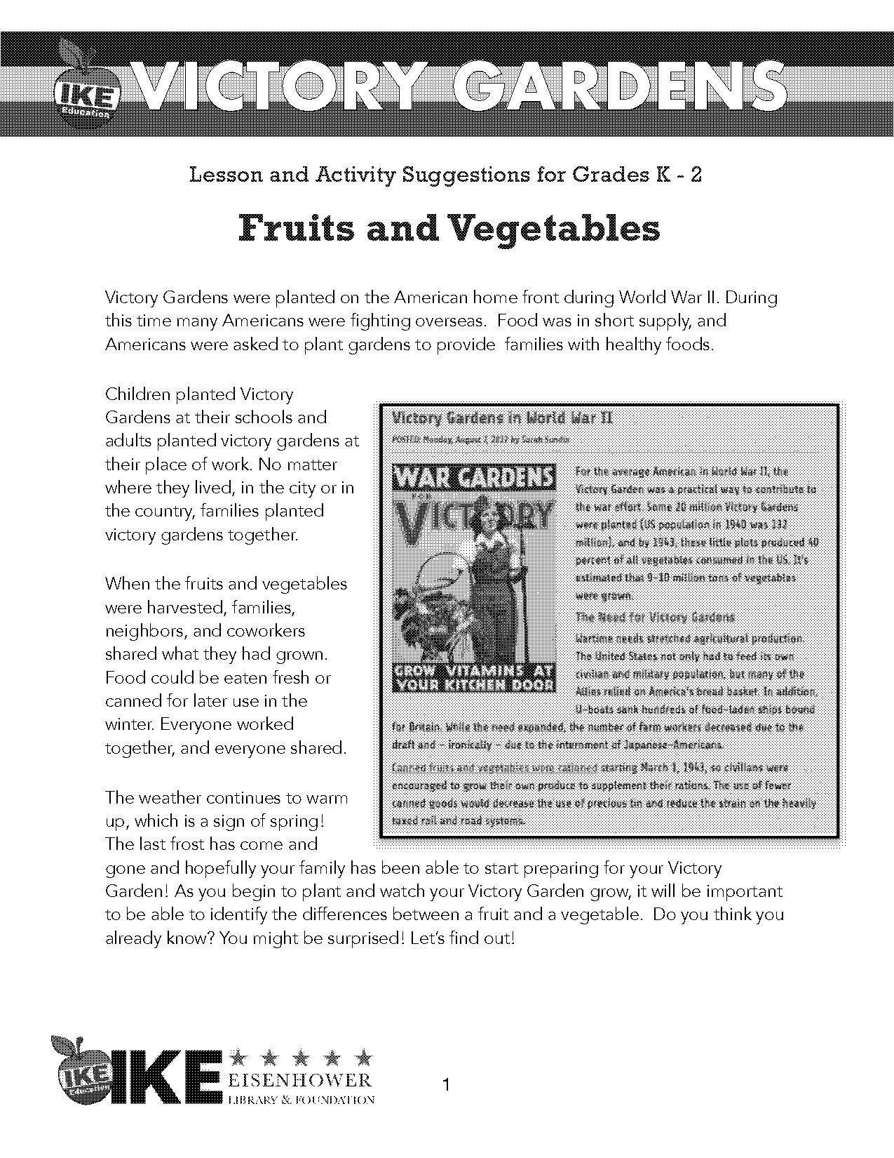 fruit and vegetable lesson plan for preschool