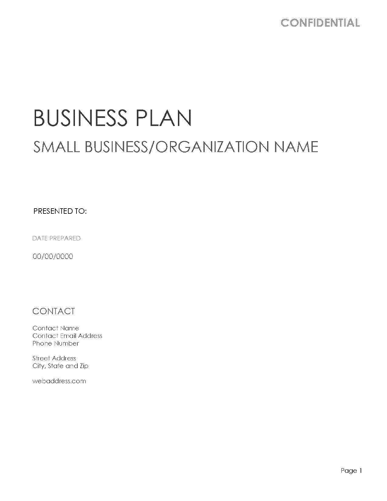 example of forecasting business plan