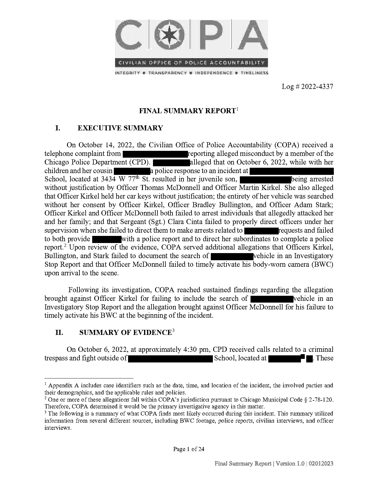 chicago police investigative stop report