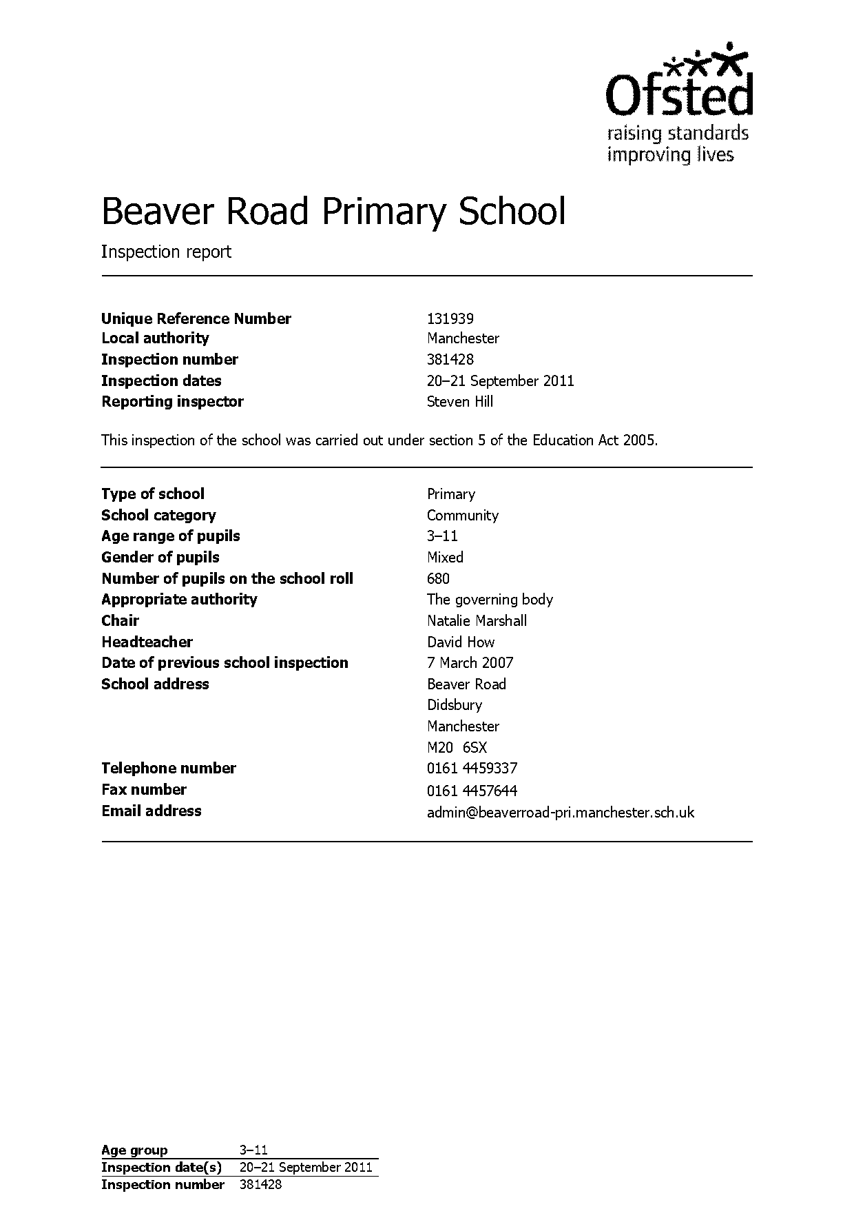 beaver road school didsbury term dates