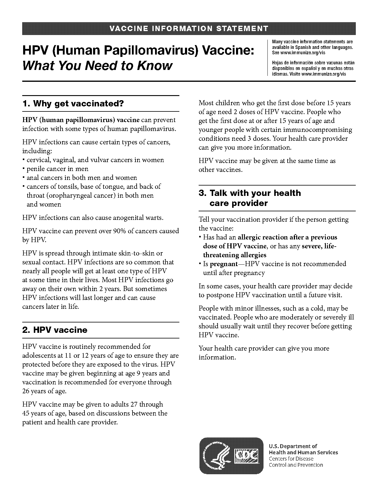 age requirement for hpv vaccine