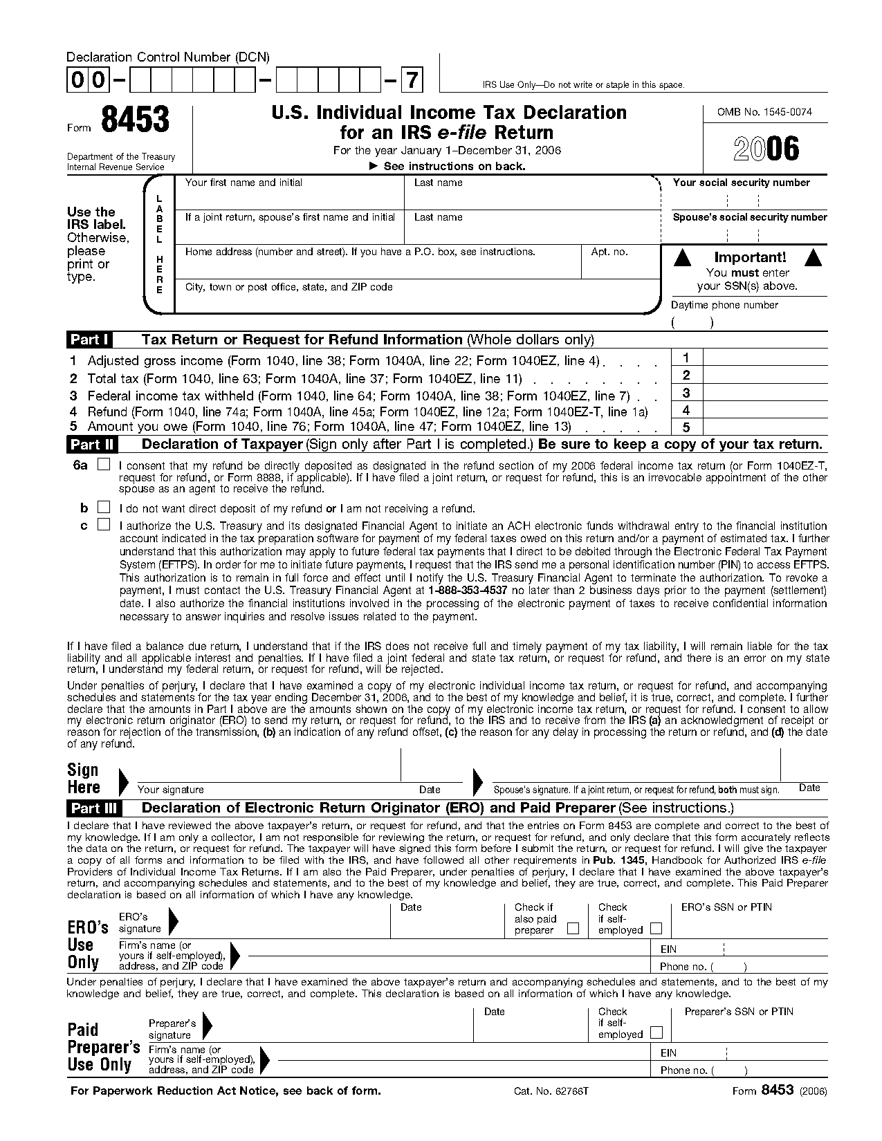 income tax self declaration form