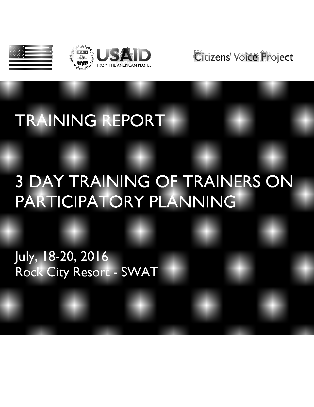 on the job training report sample