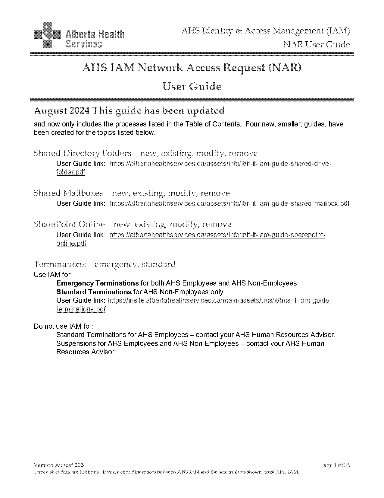 ahs service request cancellation