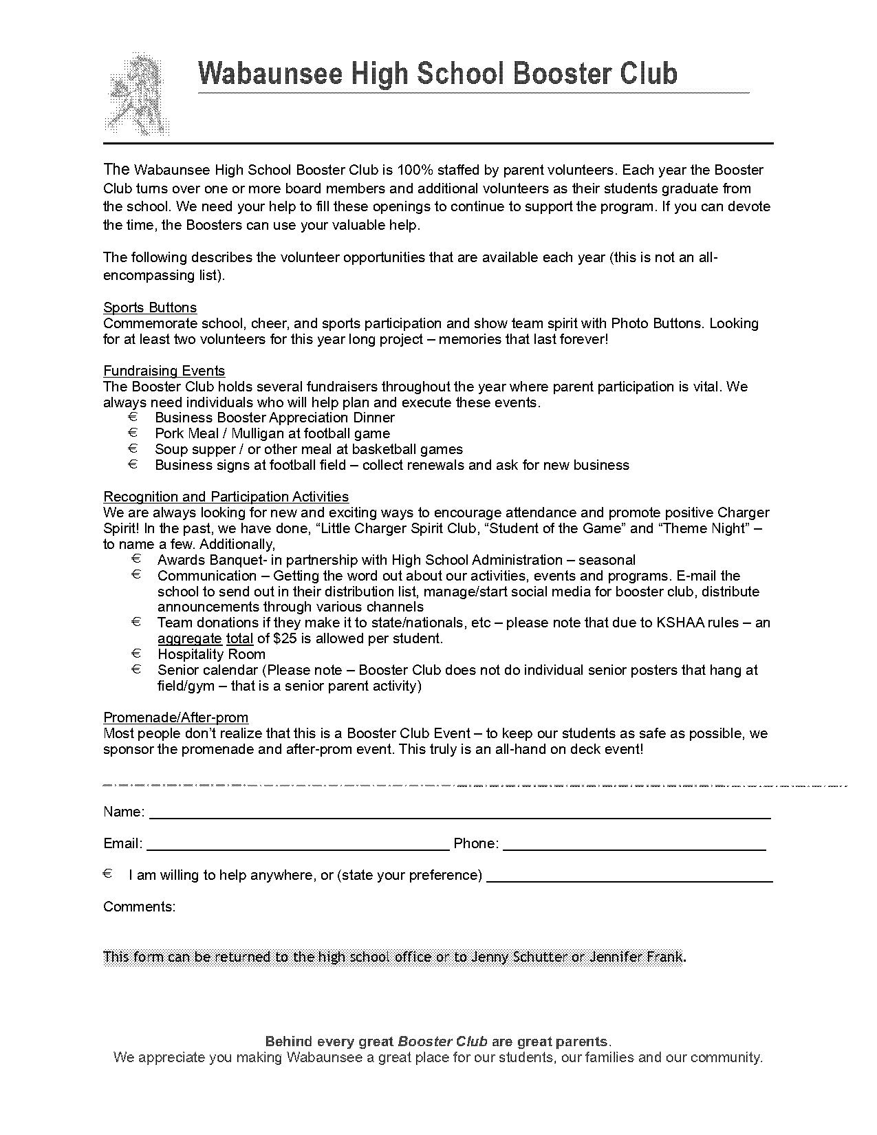 letter asking for volunteers template