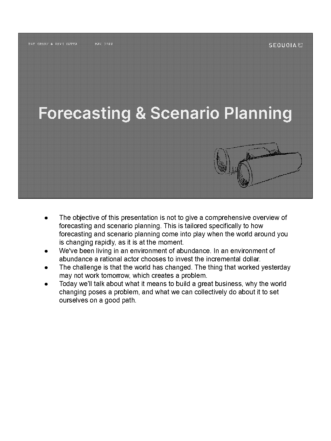 example of forecasting business plan