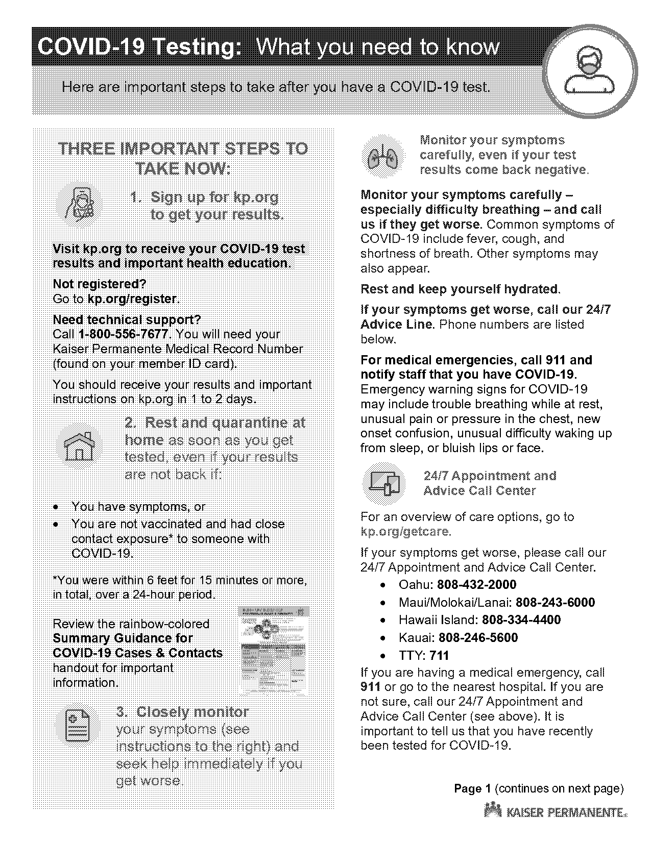 kaiser test results not showing up