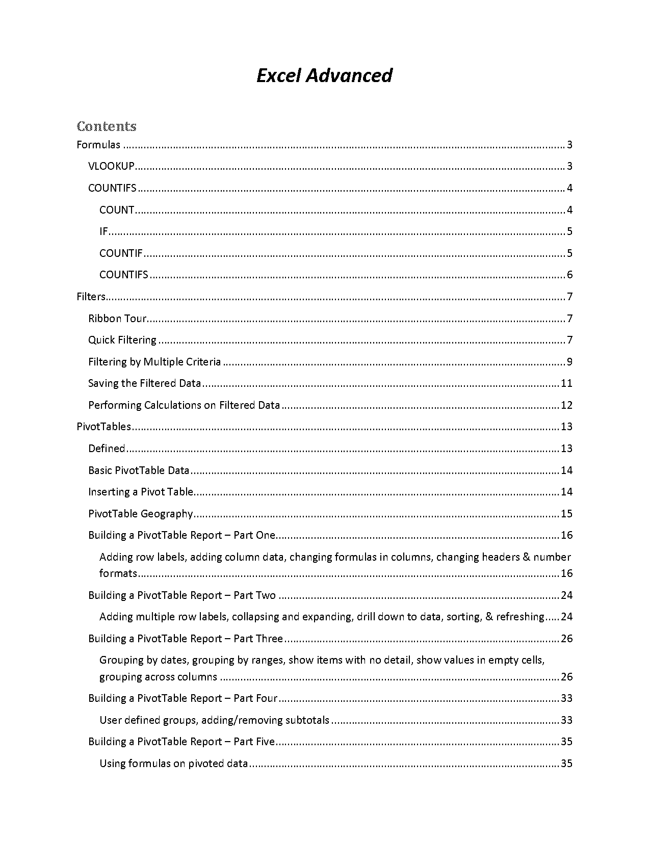 count filtered rows in excel pivot table