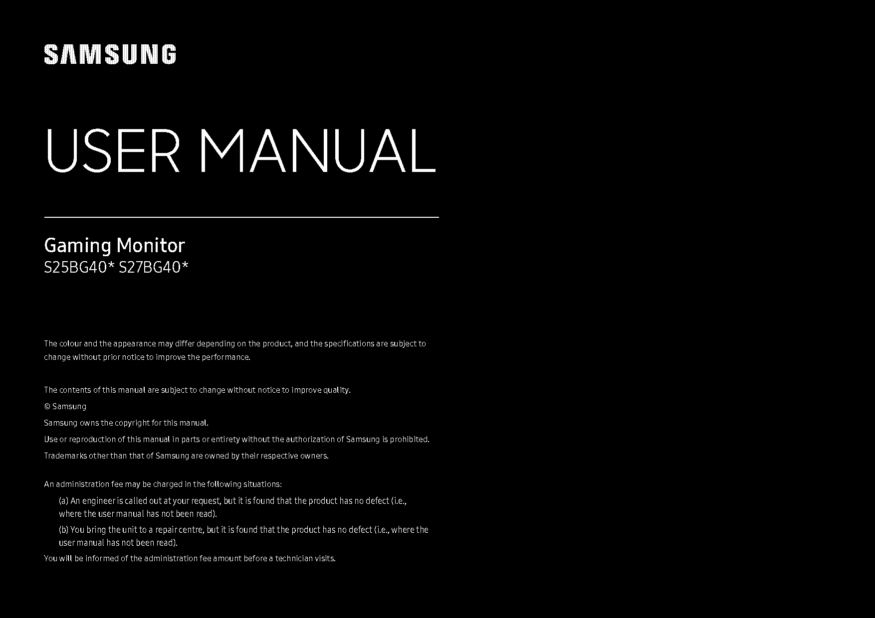 samsung quick setup guide monitor