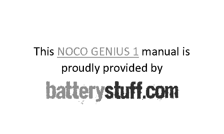 noco genius user guide