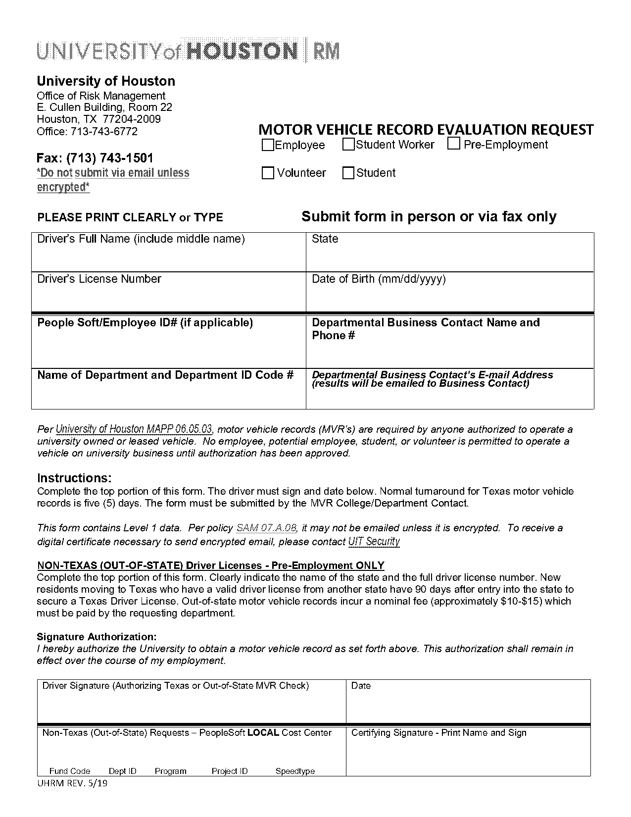 texas mvr request form