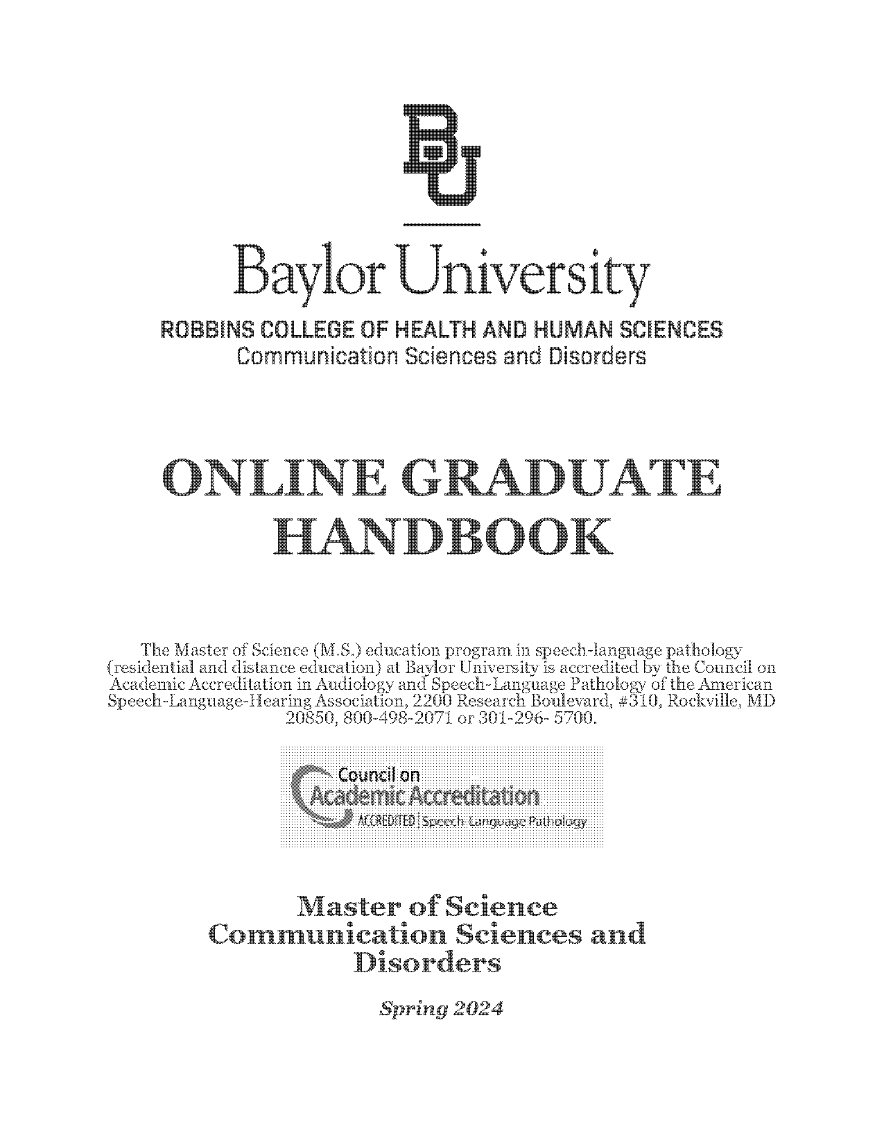 baylor csd grad school application notifications