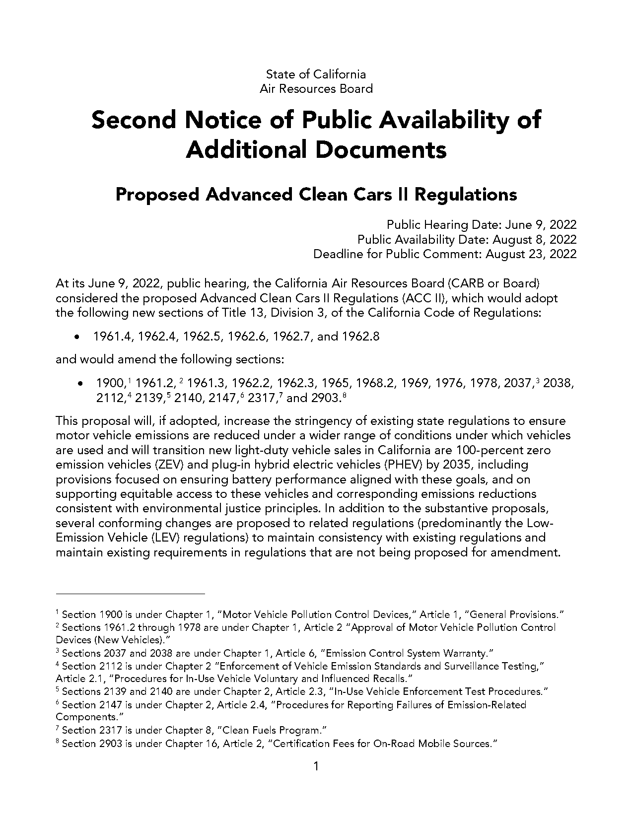 california notice of unvailability