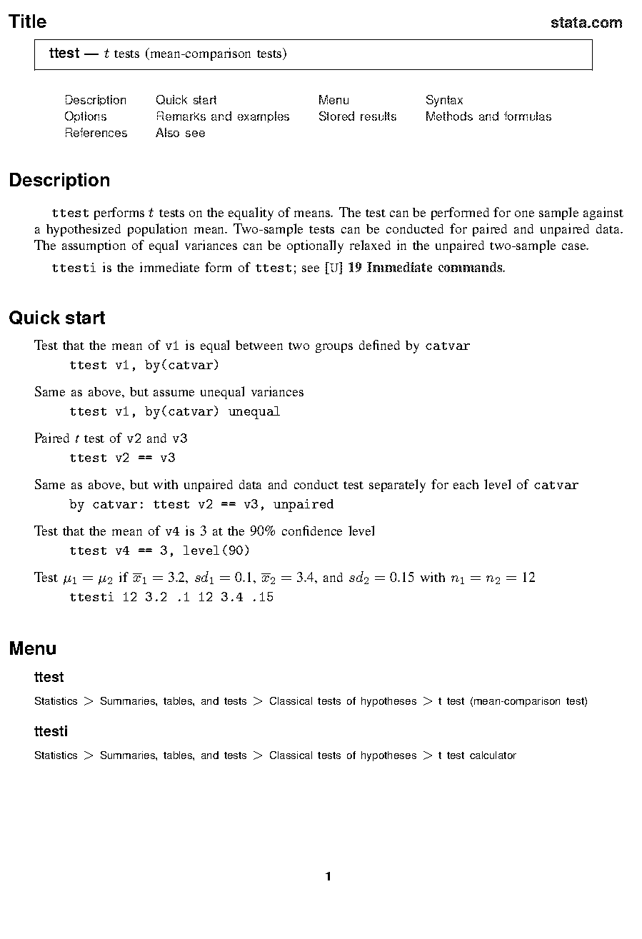 test statistic calculator sample