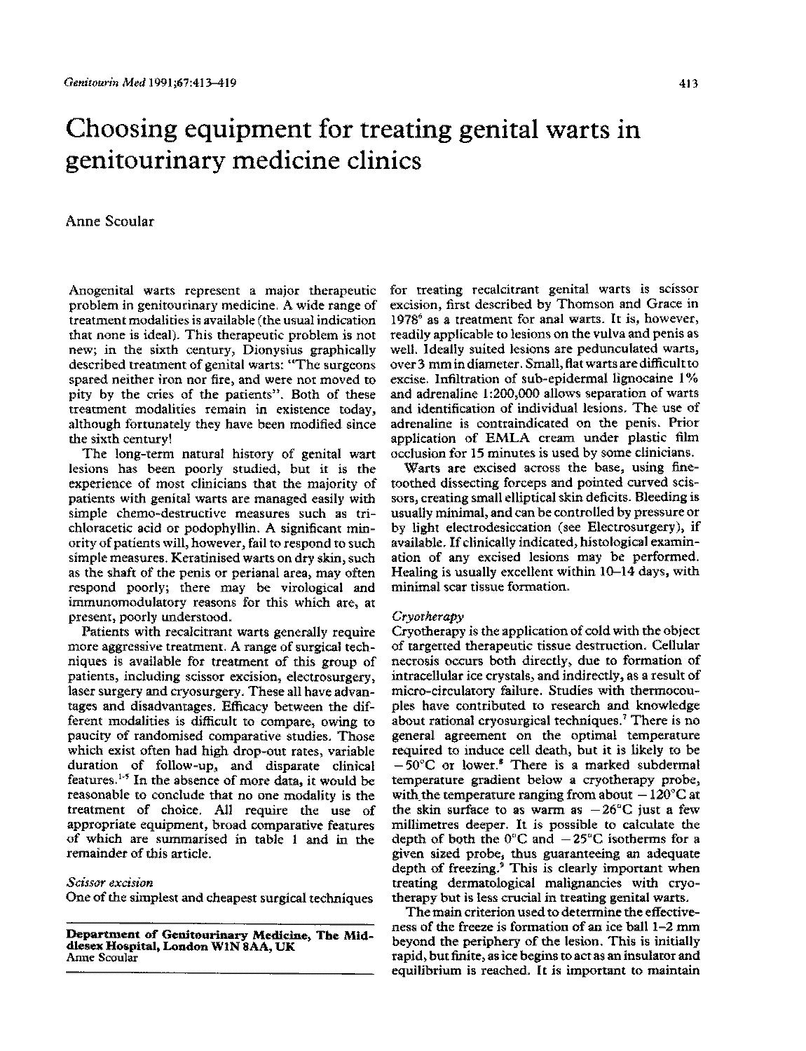 which term best describes destruction of tissue by freezing