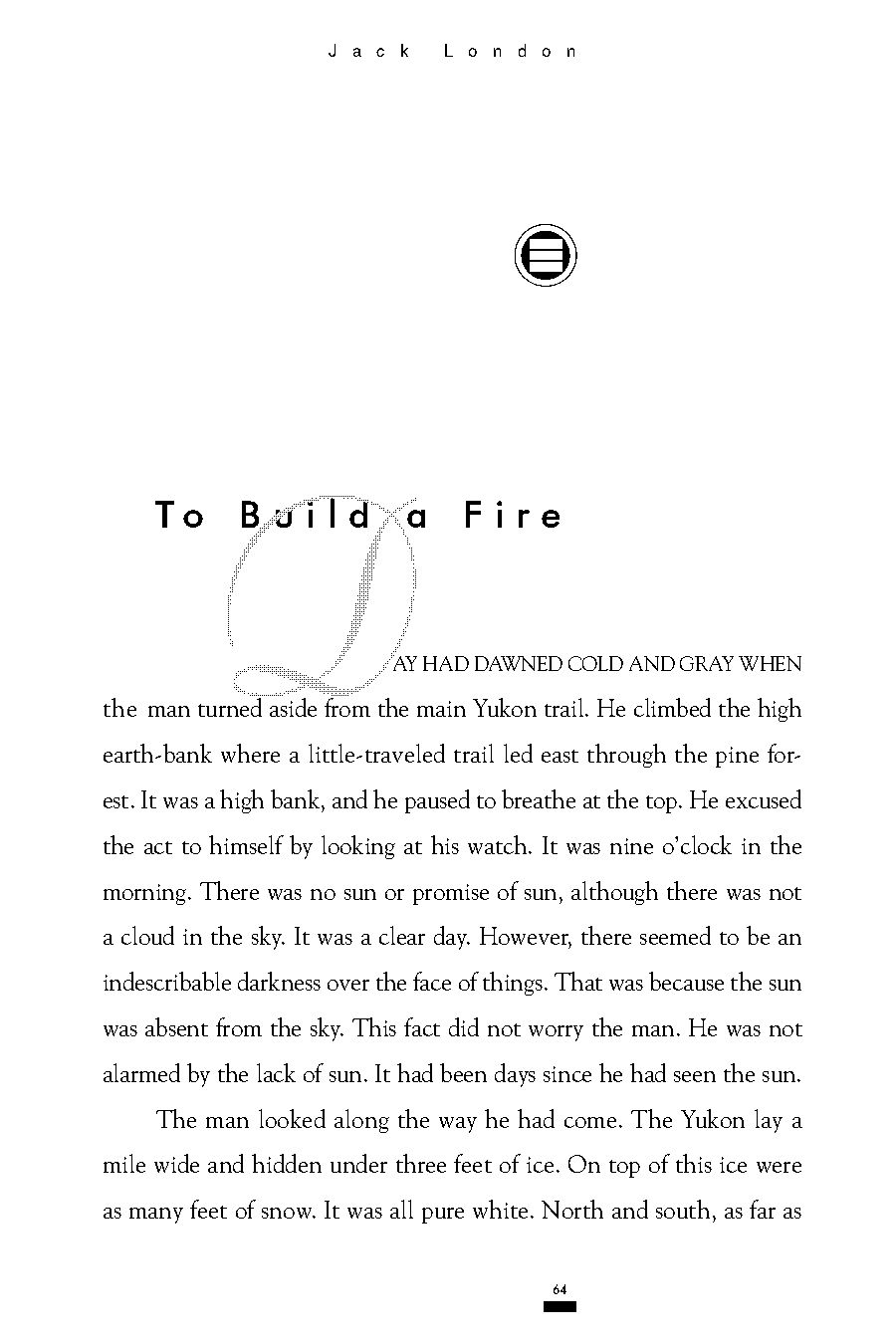 literature study guide to build a fire