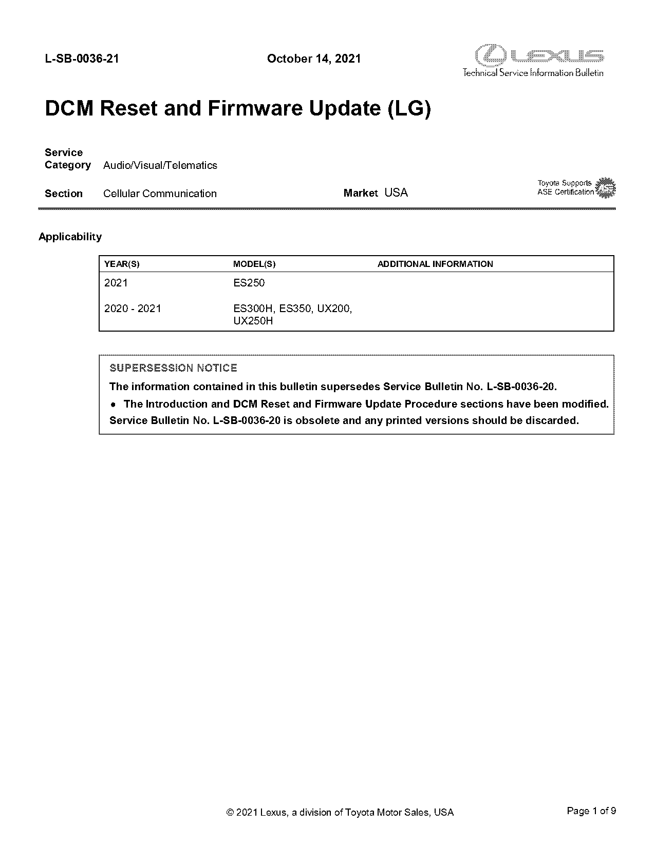 lexus application download error