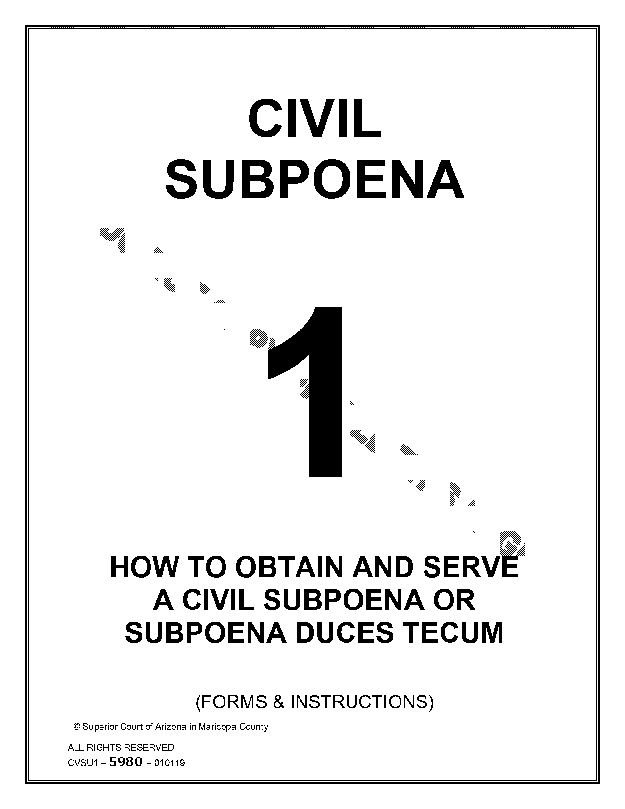 do you have to pay for withdrawn subpoena