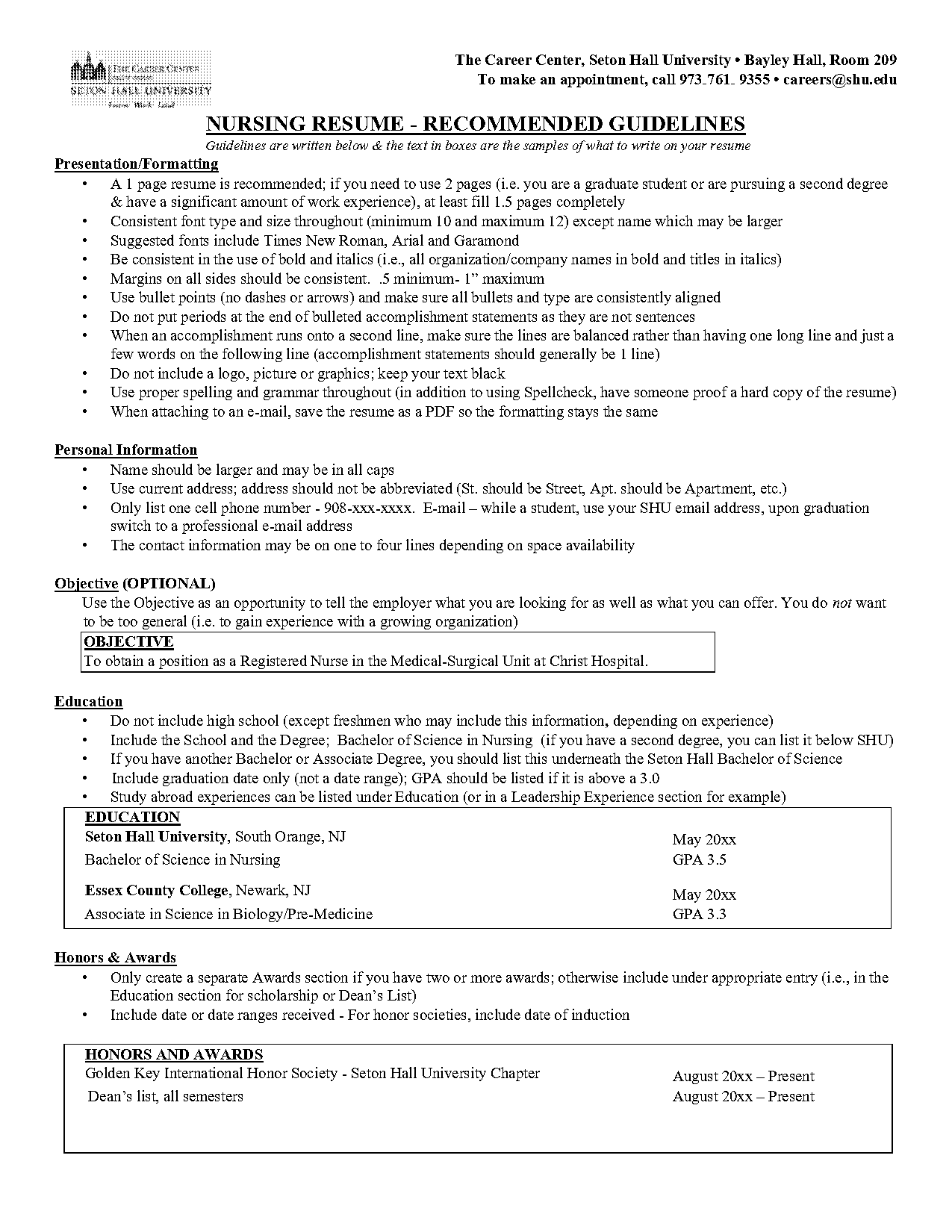 second degree nursing resume