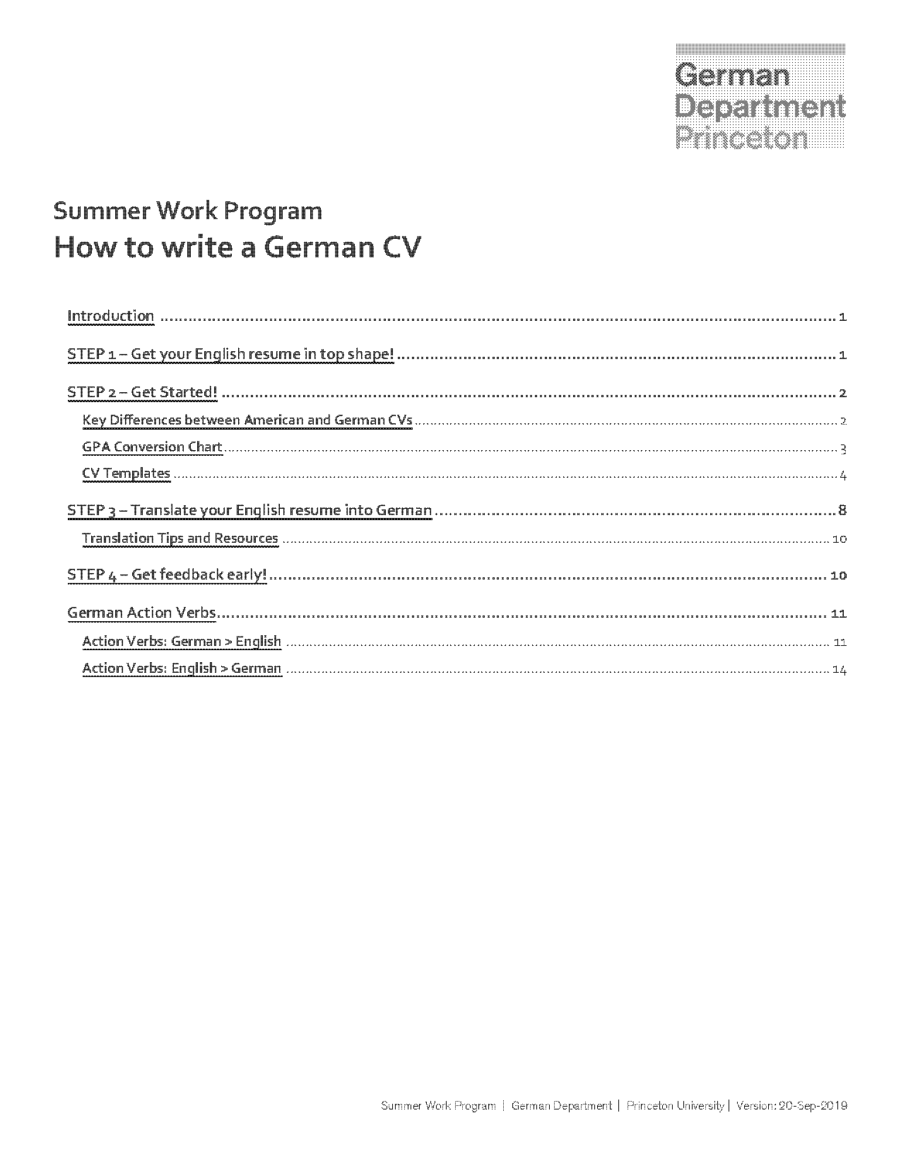 how to write a declaration in resume